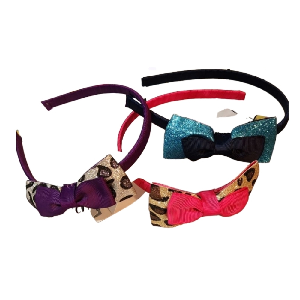 Lot of 3 new childrens place some bow headbands